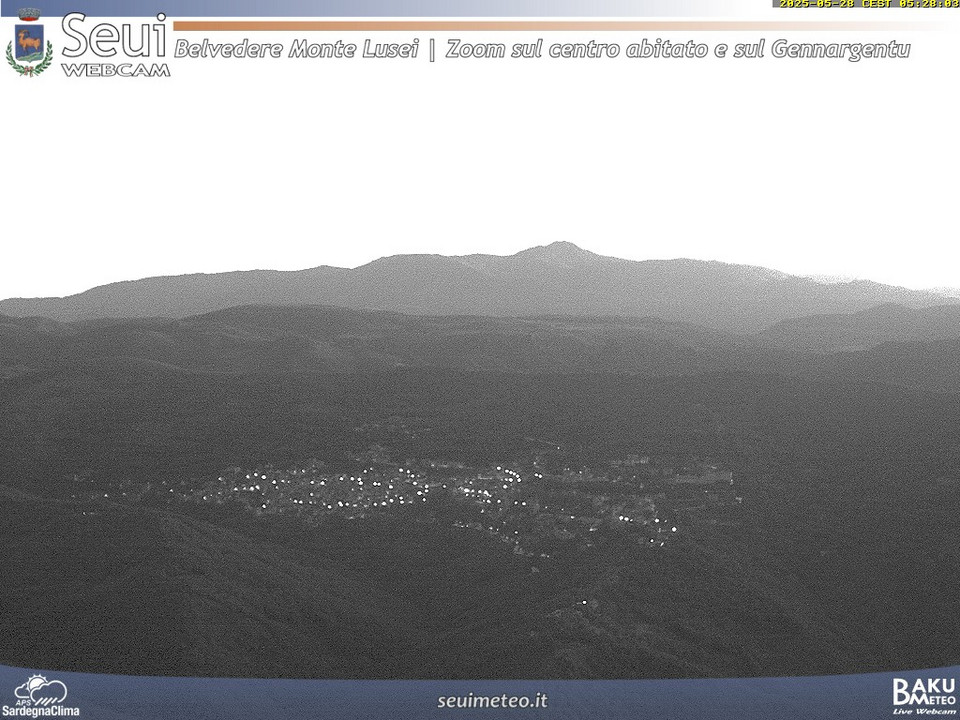 time-lapse frame, Monte Lusei Seui webcam