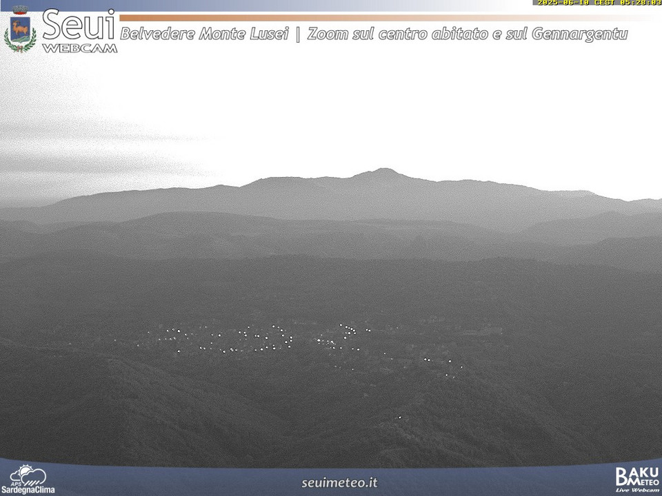 time-lapse frame, Monte Lusei Seui webcam