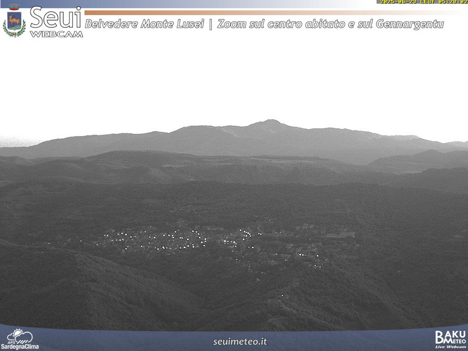 time-lapse frame, Monte Lusei Seui webcam