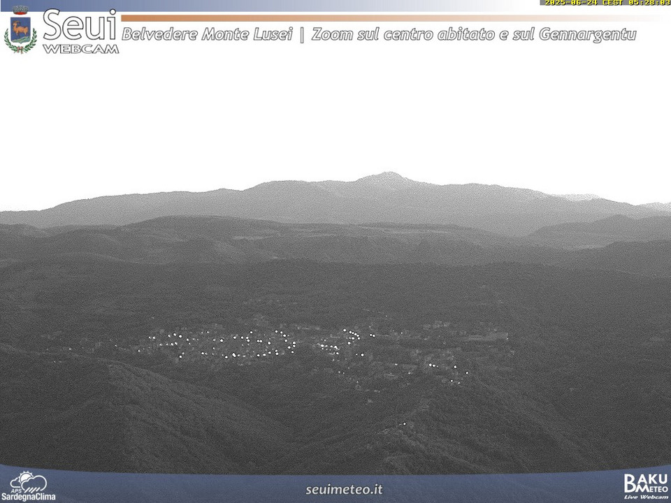 time-lapse frame, Monte Lusei Seui webcam