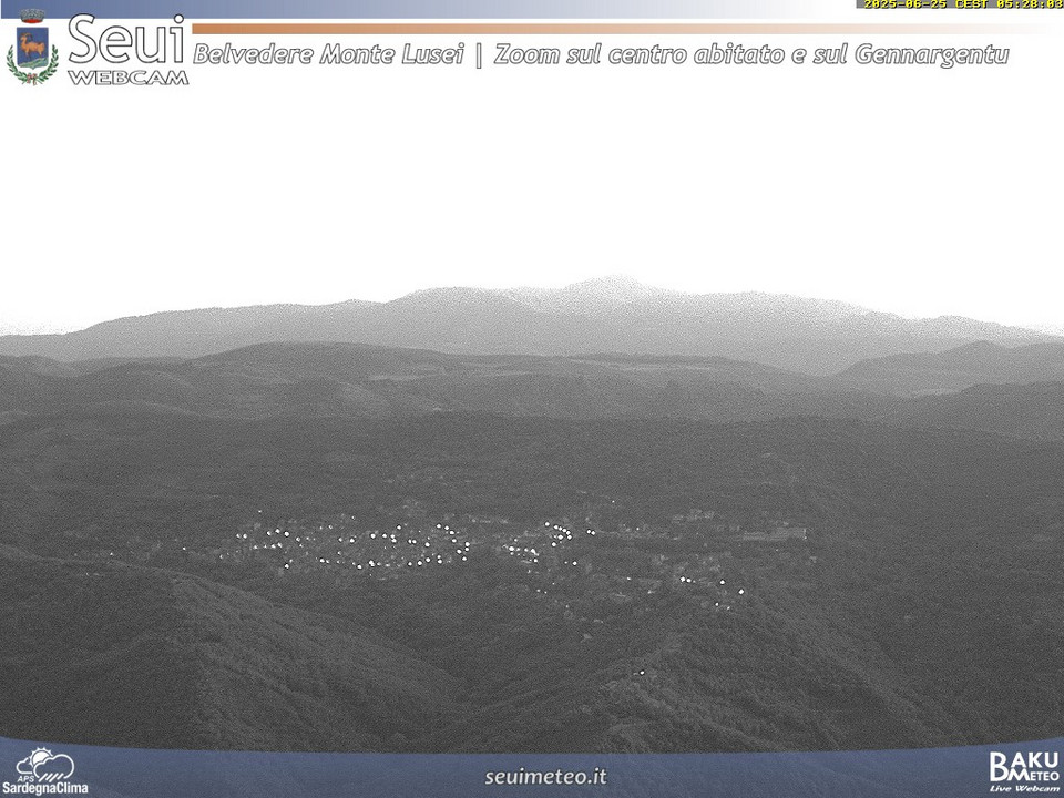 time-lapse frame, Monte Lusei Seui webcam