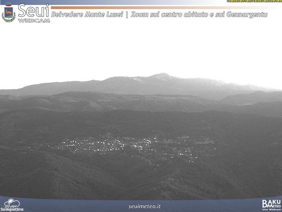 time-lapse frame, Monte Lusei Seui webcam