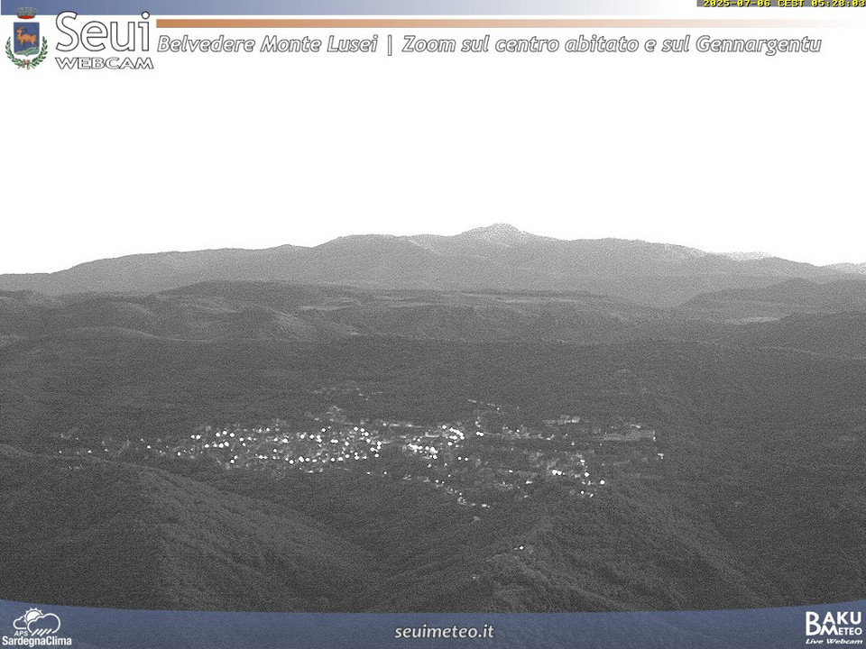 time-lapse frame, Monte Lusei Seui webcam