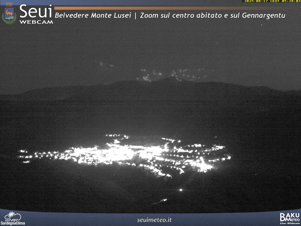 time-lapse frame, Monte Lusei Seui webcam