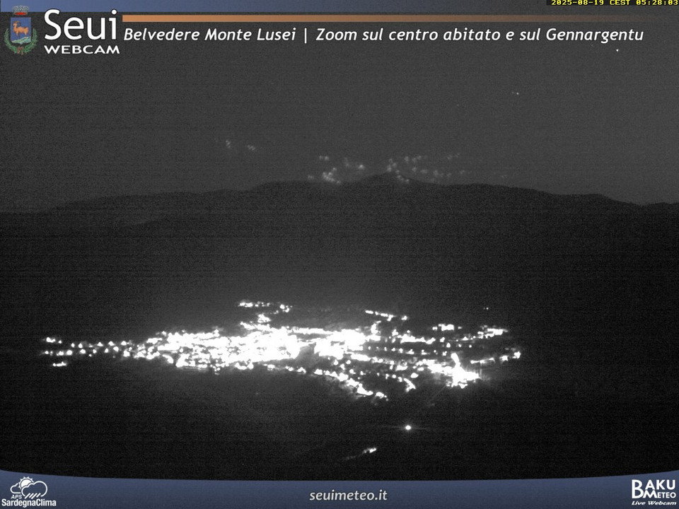 time-lapse frame, Monte Lusei Seui webcam