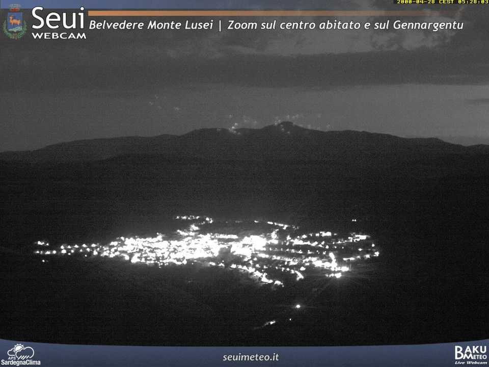 time-lapse frame, Monte Lusei Seui webcam