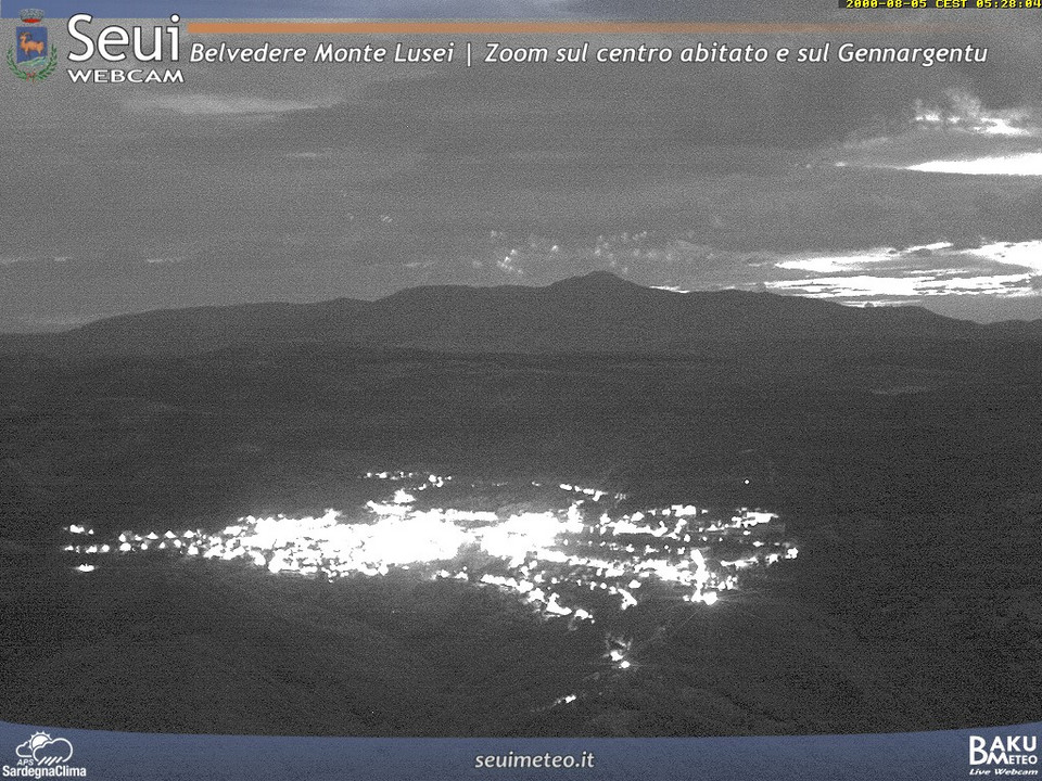 time-lapse frame, Monte Lusei Seui webcam