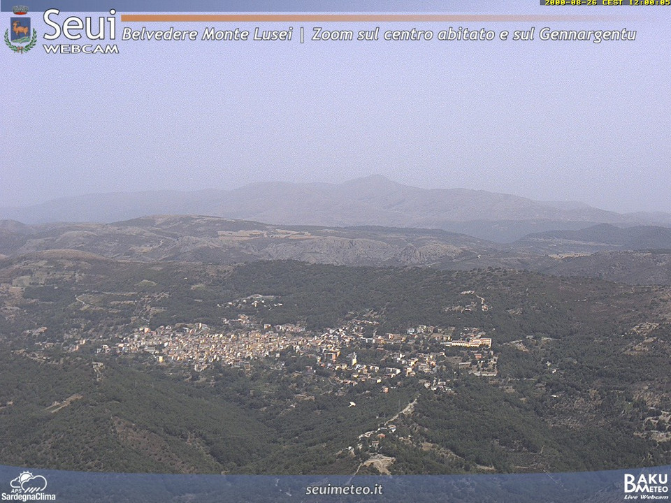 view from Monte Lusei Seui on 2026-08-26