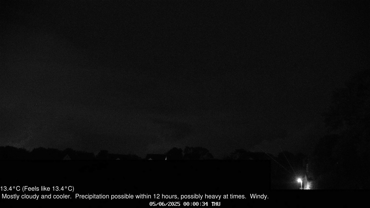 time-lapse frame, Wembury, Devon. Knighton Hill Cam webcam