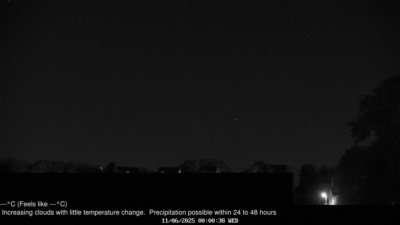 time-lapse frame, Wembury, Devon. Knighton Hill Cam webcam