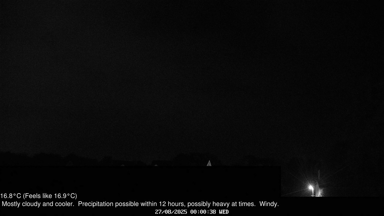 time-lapse frame, Wembury, Devon. Knighton Hill Cam webcam