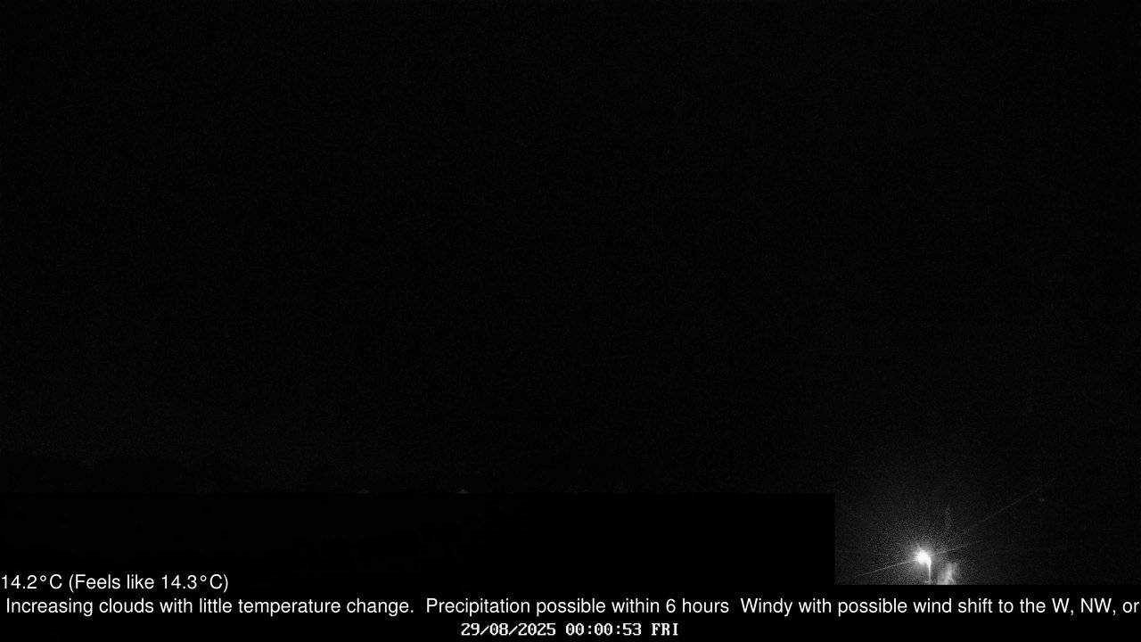 time-lapse frame, Wembury, Devon. Knighton Hill Cam webcam