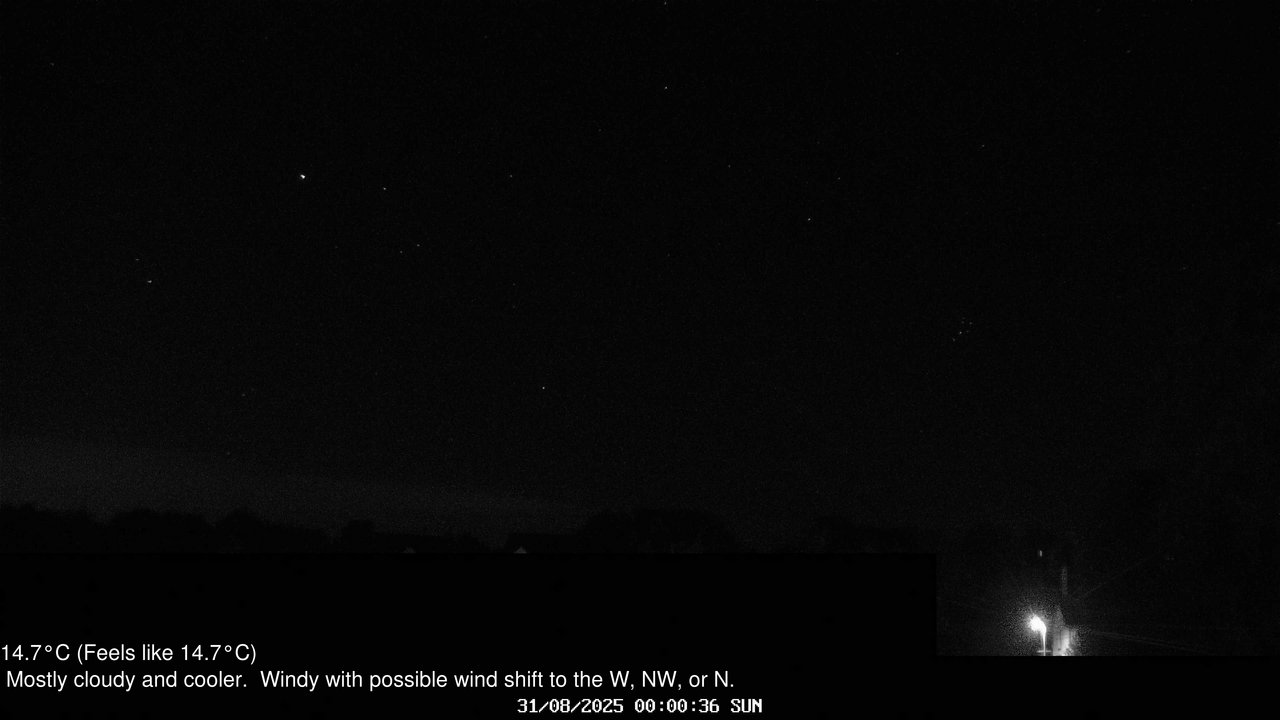 time-lapse frame, Wembury, Devon. Knighton Hill Cam webcam