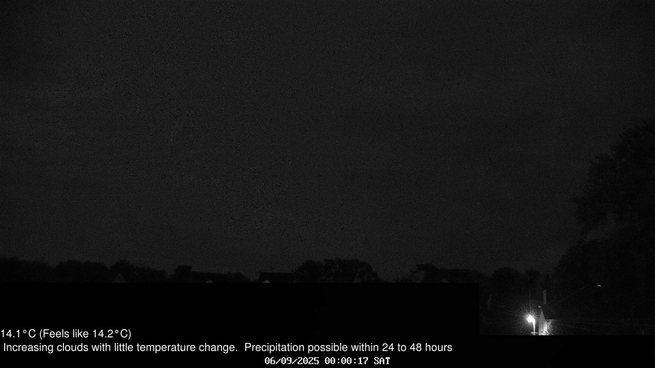time-lapse frame, Wembury, Devon. Knighton Hill Cam webcam