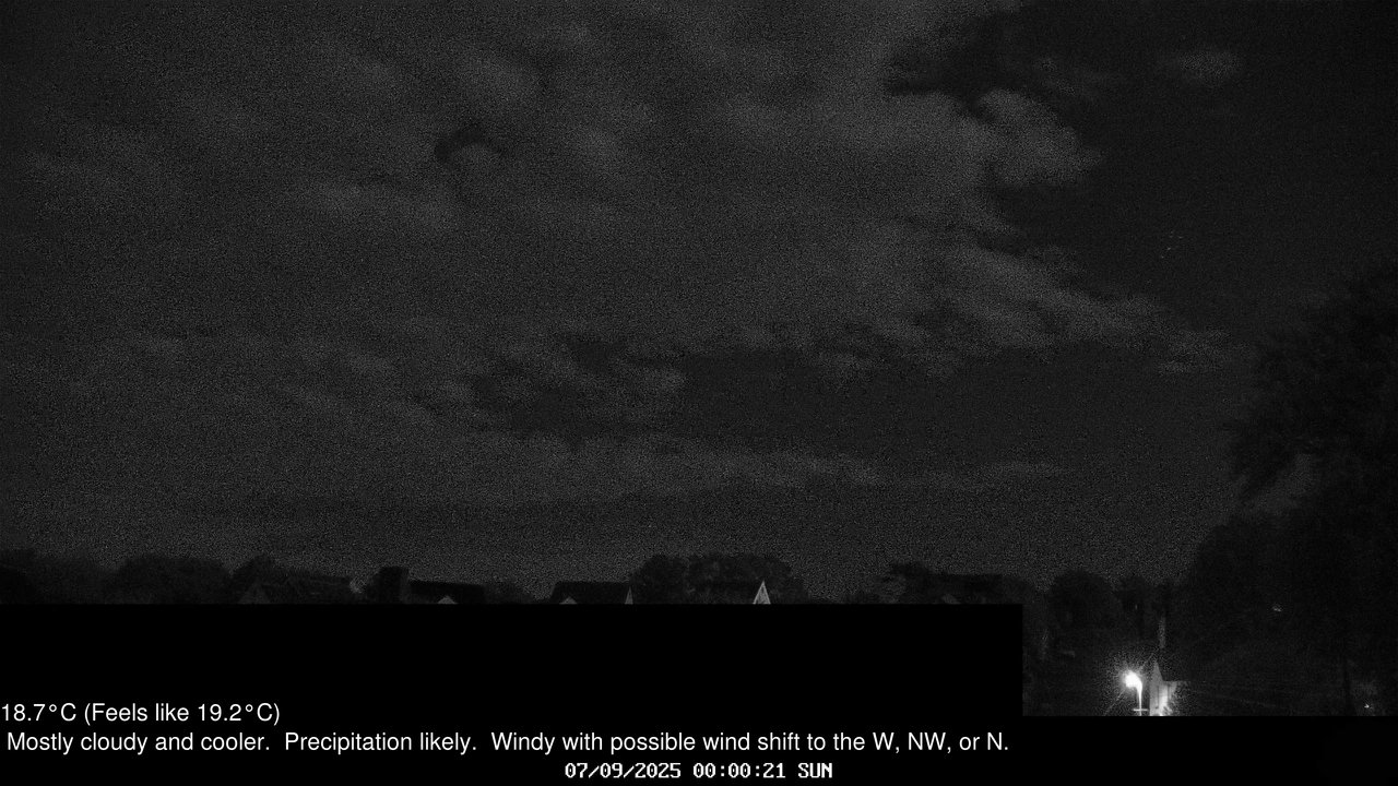 time-lapse frame, Wembury, Devon. Knighton Hill Cam webcam