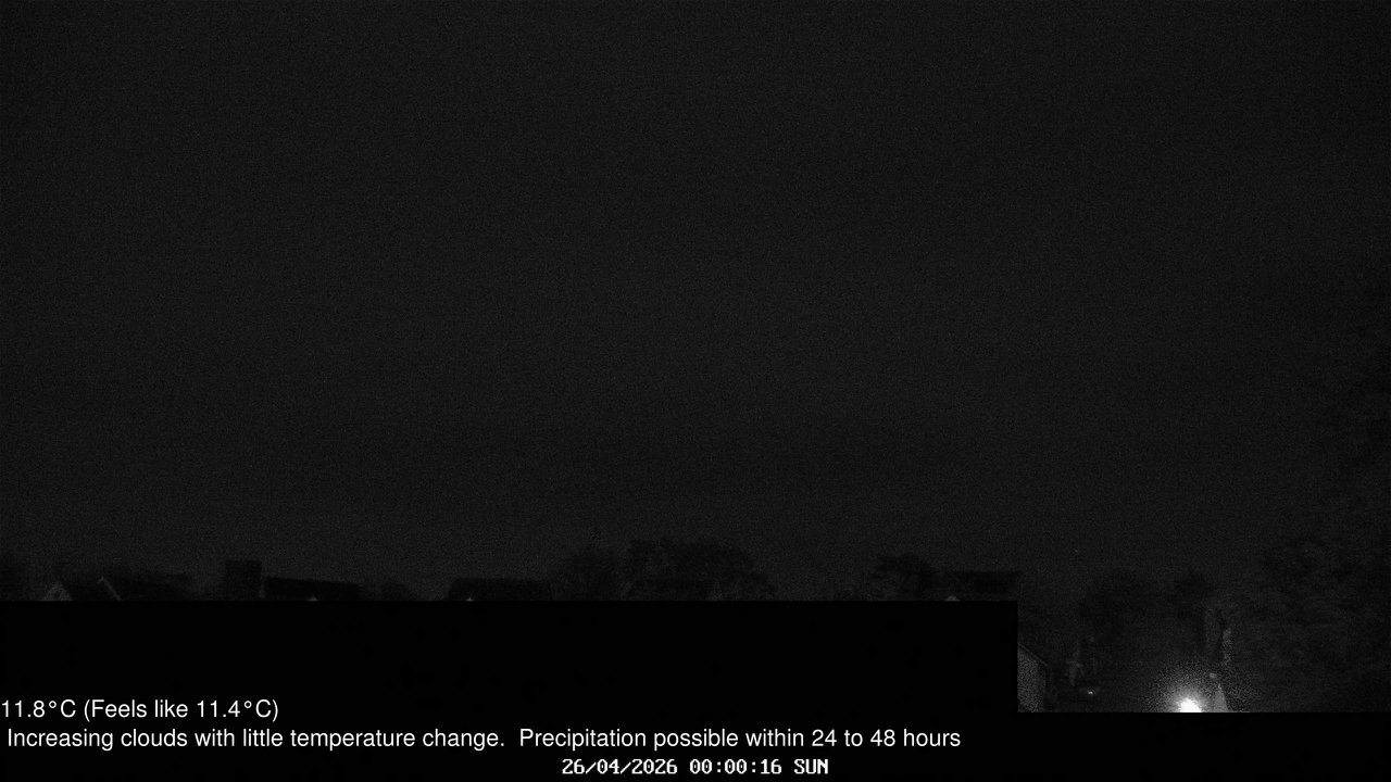 time-lapse frame, Wembury, Devon. Knighton Hill Cam webcam