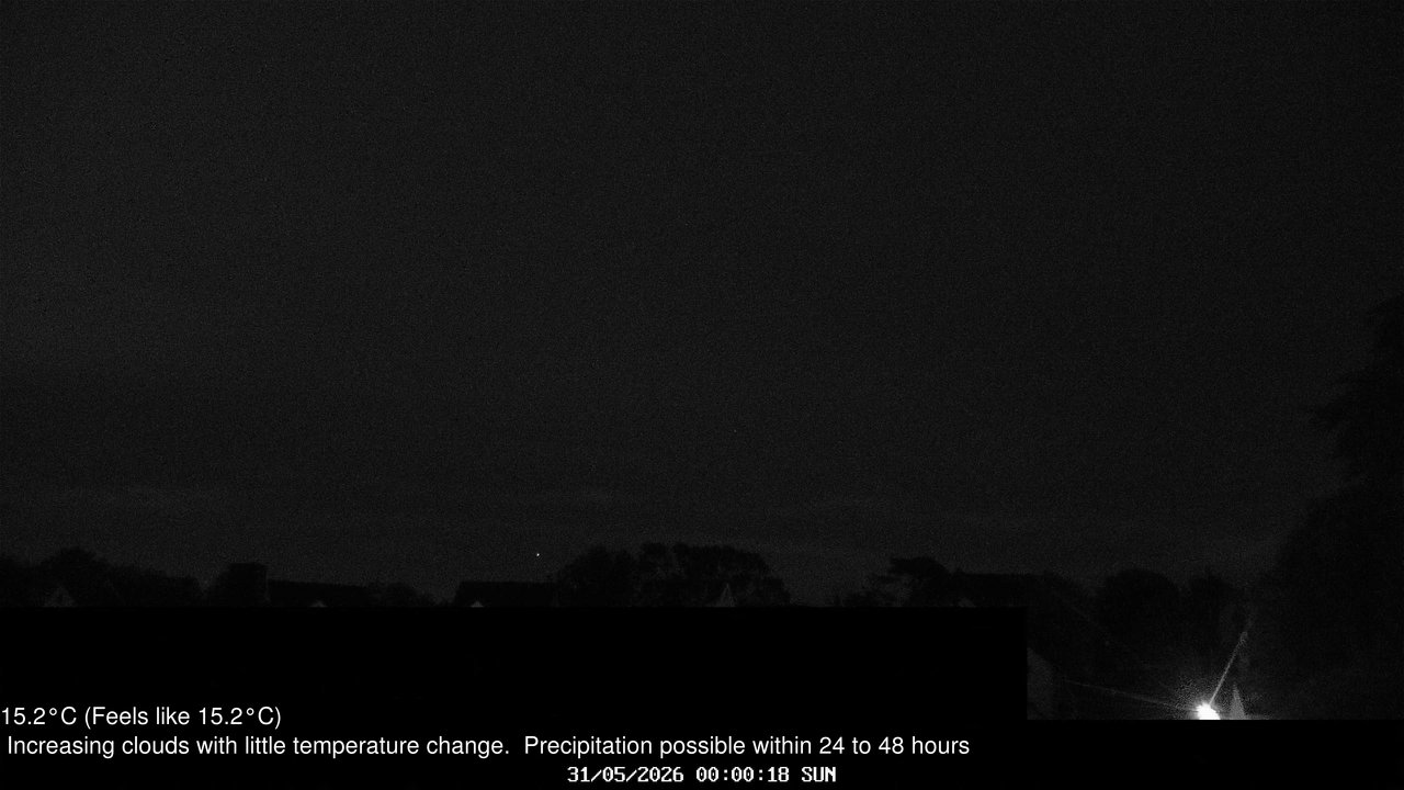 time-lapse frame, Wembury, Devon. Knighton Hill Cam webcam