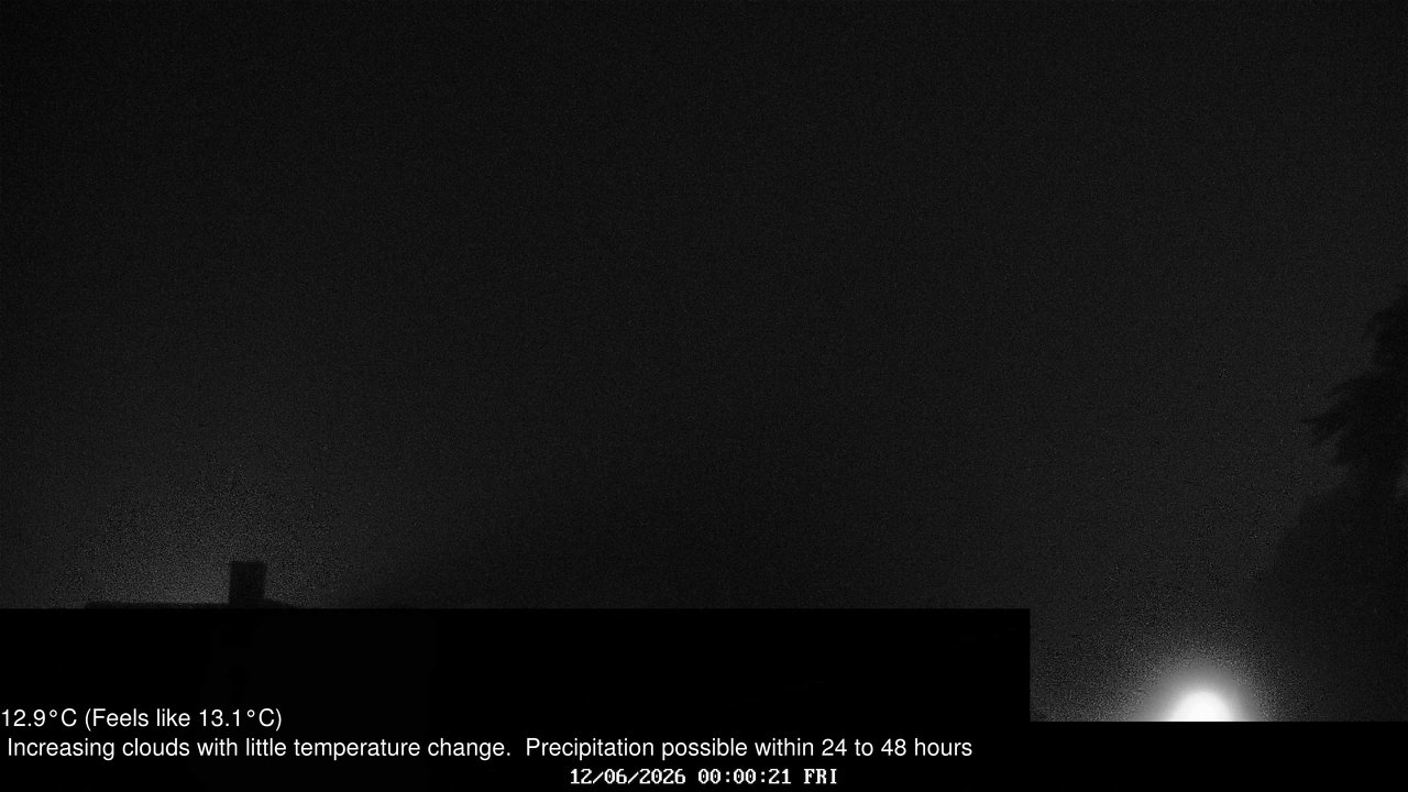 time-lapse frame, Wembury, Devon. Knighton Hill Cam webcam