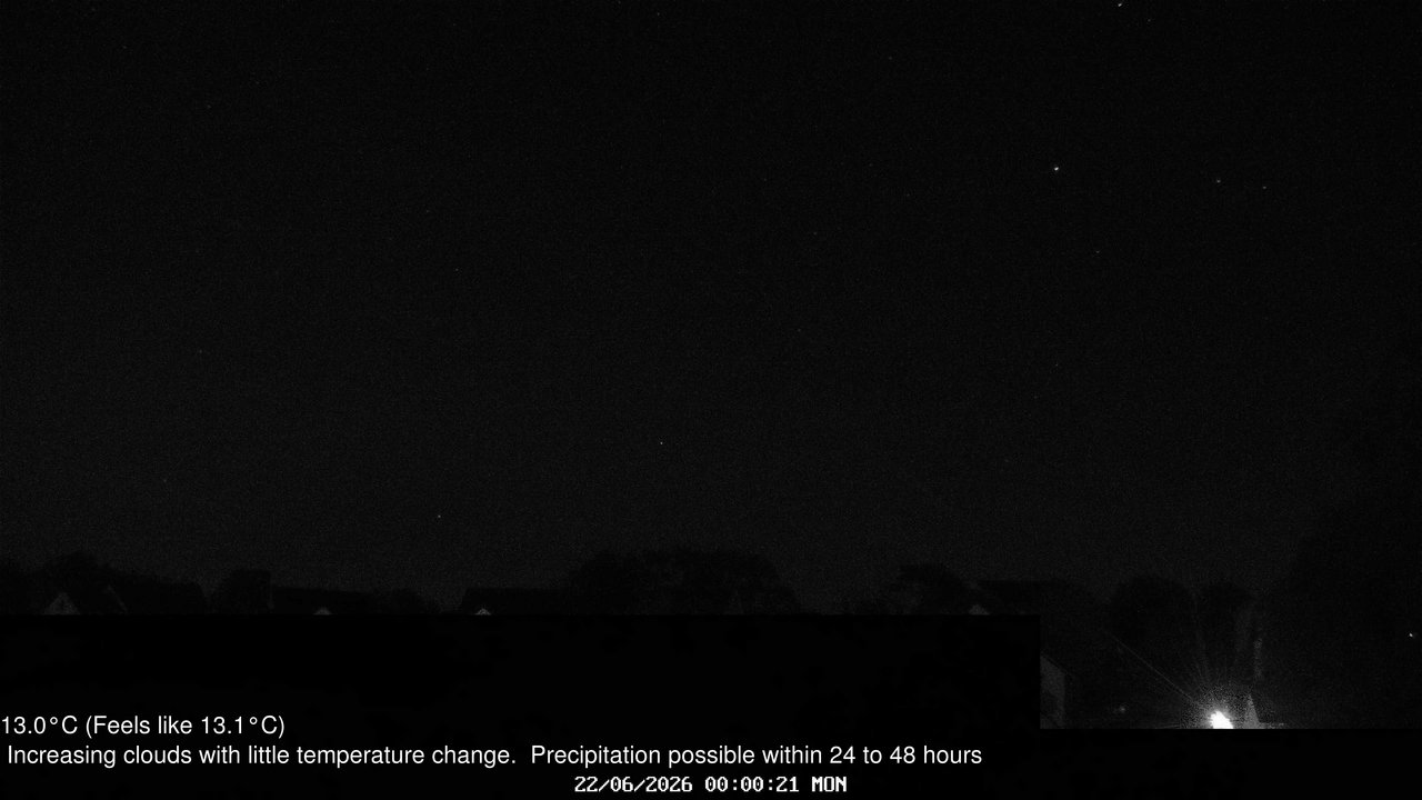 time-lapse frame, Wembury, Devon. Knighton Hill Cam webcam