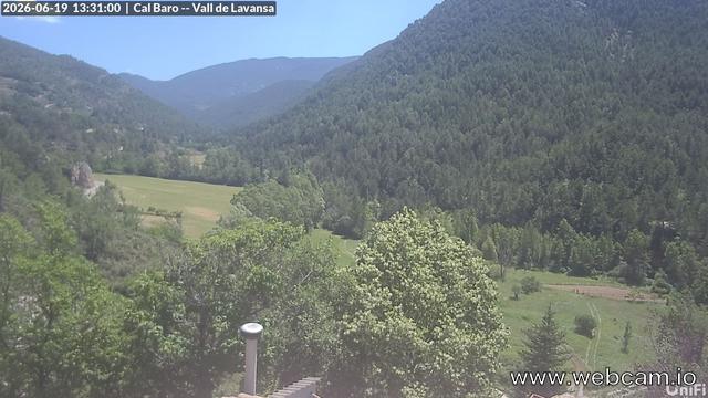 time-lapse frame, Vall de Lavansa - Catalonia webcam