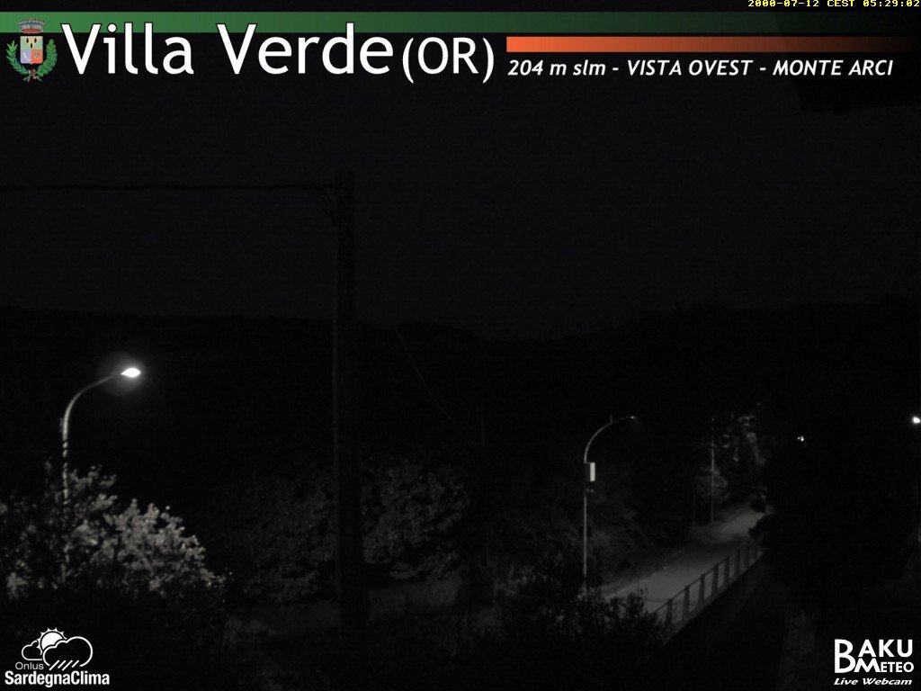 time-lapse frame, Baini Ovest webcam