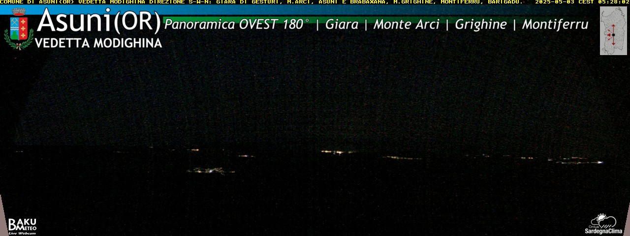 time-lapse frame, Asuni Ovest webcam
