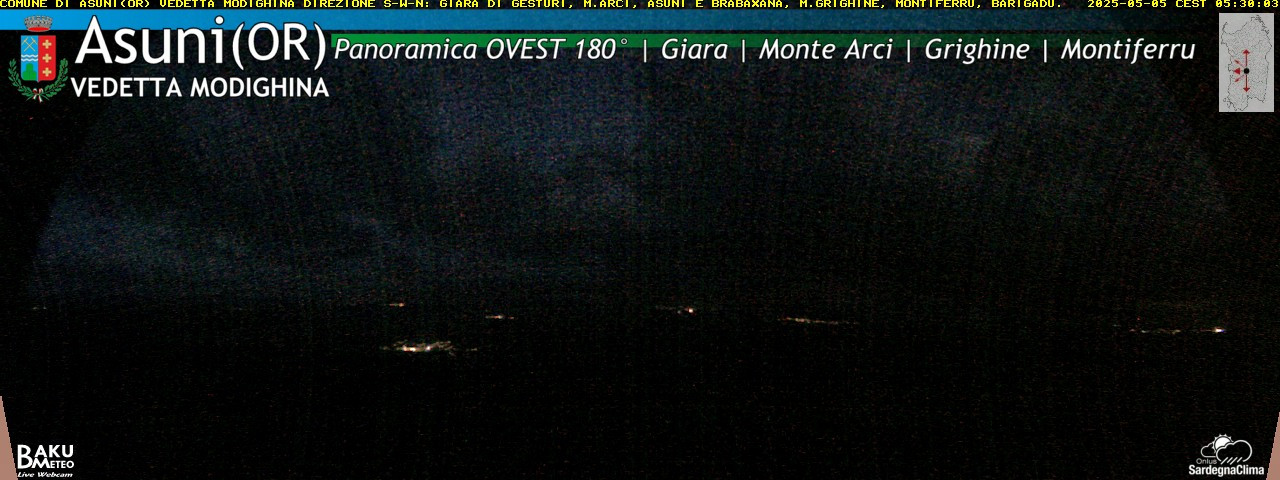 time-lapse frame, Asuni Ovest webcam