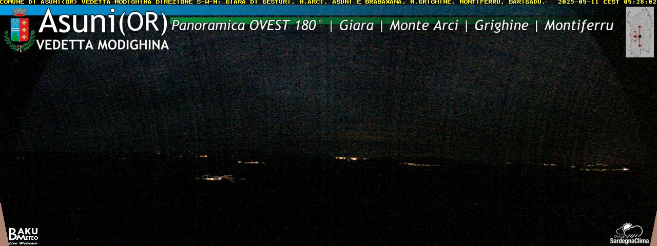 time-lapse frame, Asuni Ovest webcam