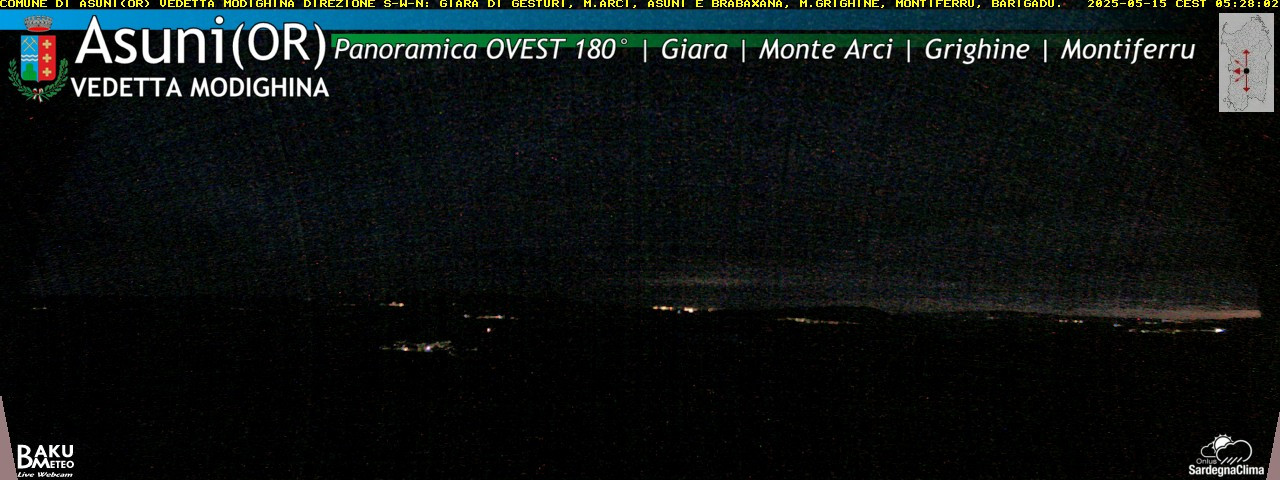 time-lapse frame, Asuni Ovest webcam