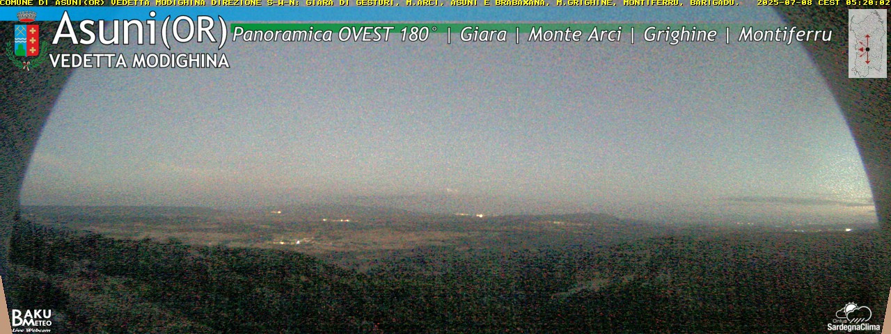 time-lapse frame, Asuni Ovest webcam