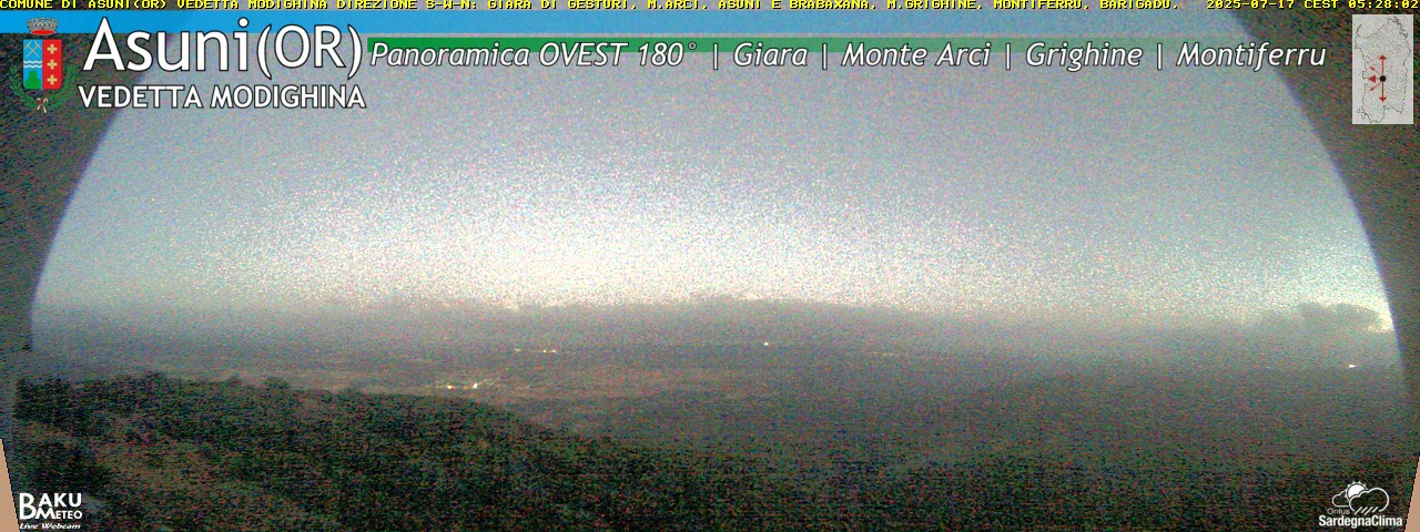 time-lapse frame, Asuni Ovest webcam
