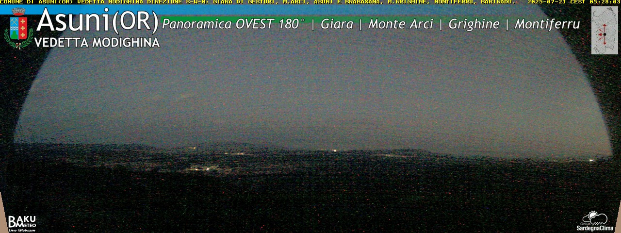 time-lapse frame, Asuni Ovest webcam