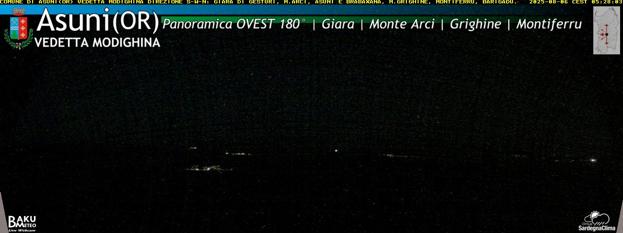 time-lapse frame, Asuni Ovest webcam