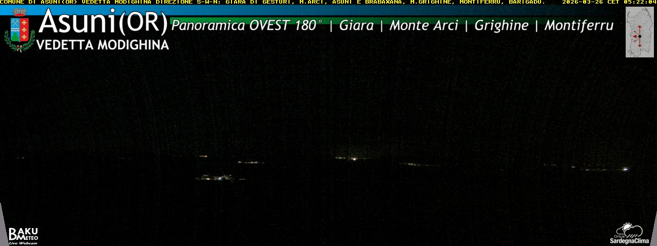 time-lapse frame, Asuni Ovest webcam