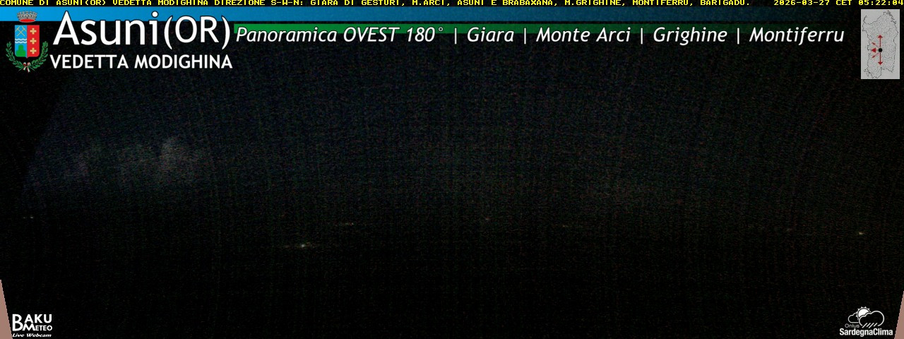 time-lapse frame, Asuni Ovest webcam