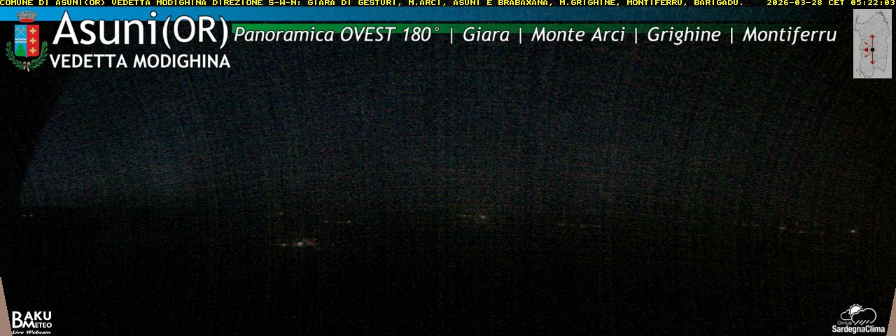 time-lapse frame, Asuni Ovest webcam