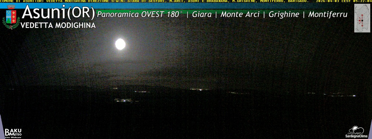time-lapse frame, Asuni Ovest webcam