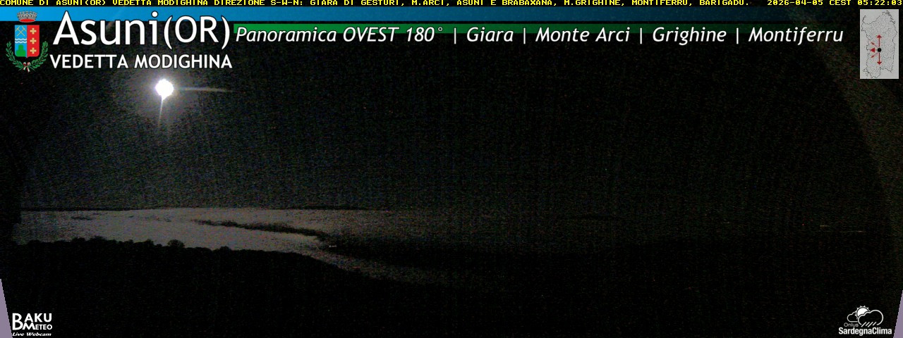 time-lapse frame, Asuni Ovest webcam