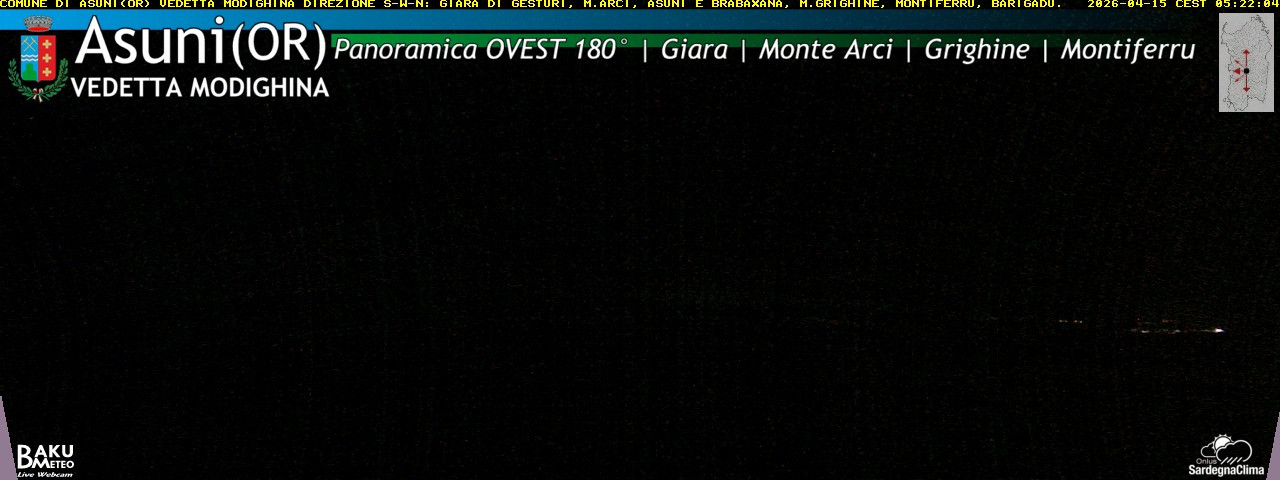 time-lapse frame, Asuni Ovest webcam