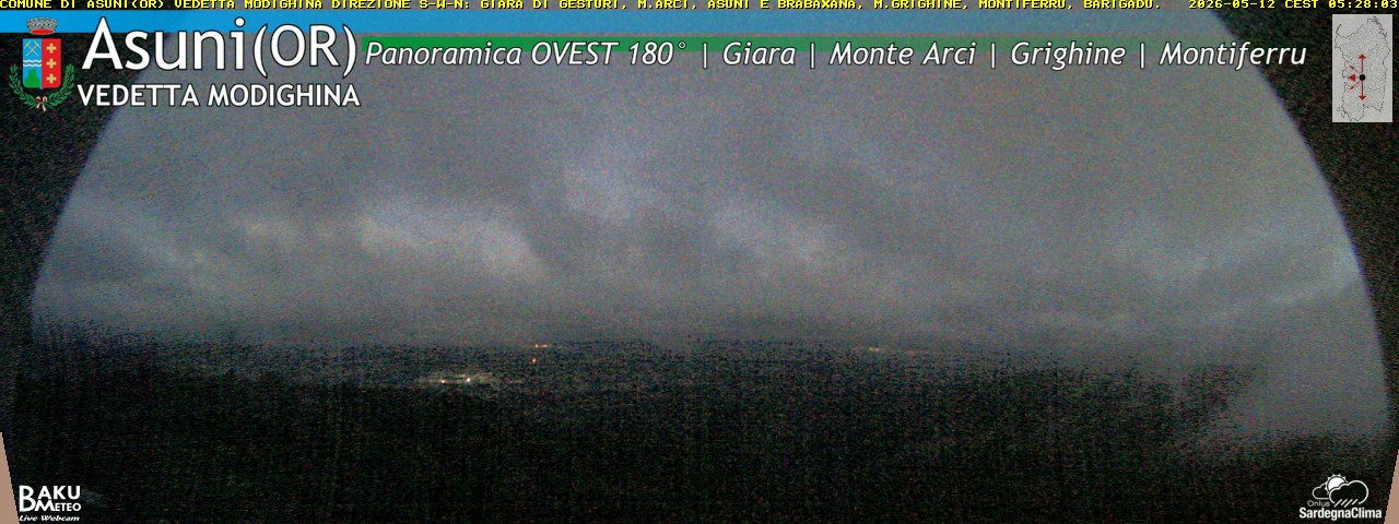 time-lapse frame, Asuni Ovest webcam