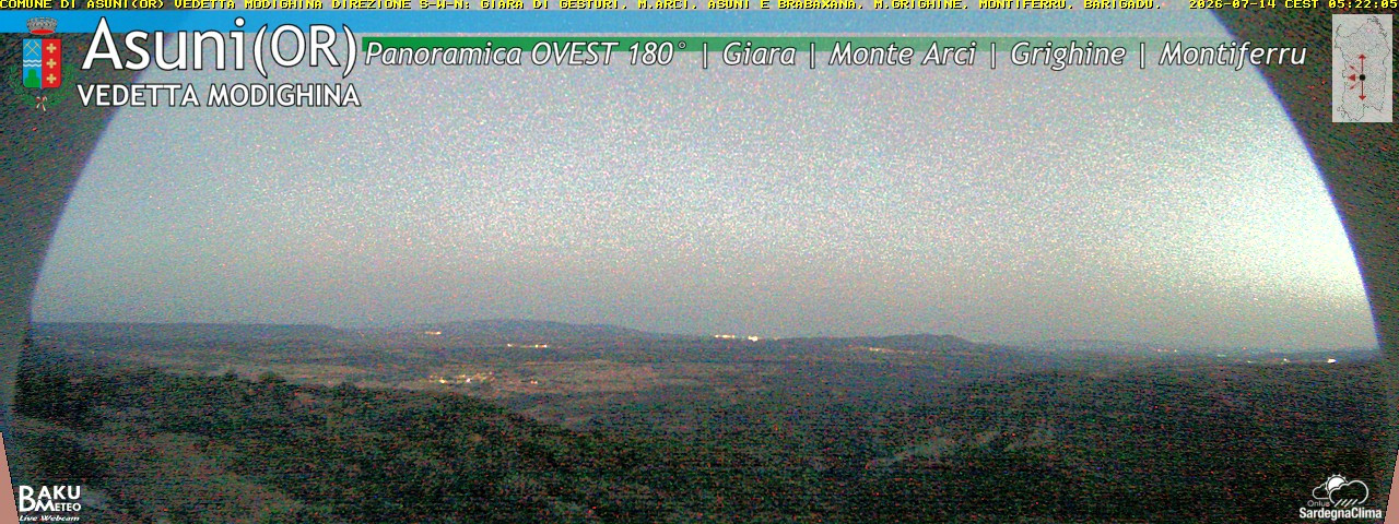 time-lapse frame, Asuni Ovest webcam
