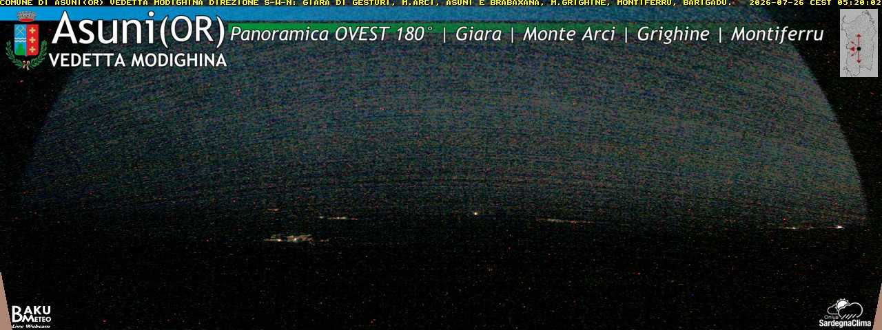 time-lapse frame, Asuni Ovest webcam