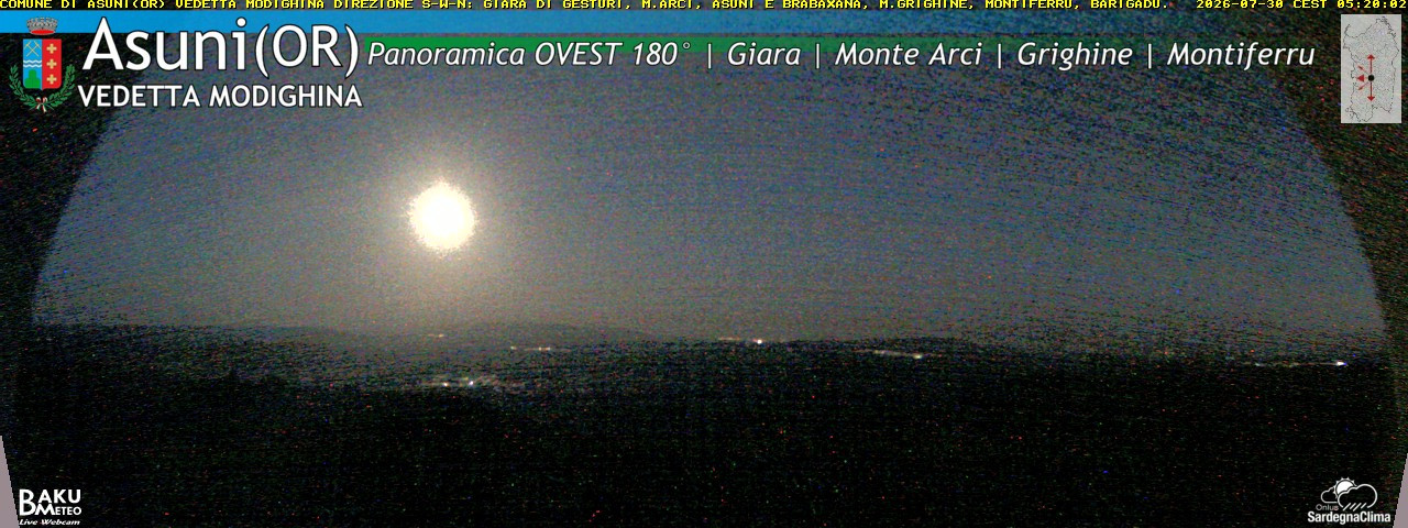 time-lapse frame, Asuni Ovest webcam
