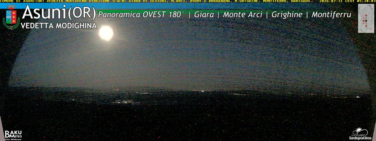 time-lapse frame, Asuni Ovest webcam