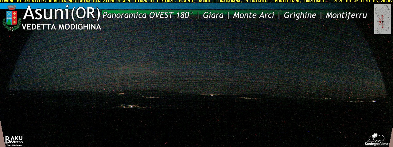 time-lapse frame, Asuni Ovest webcam