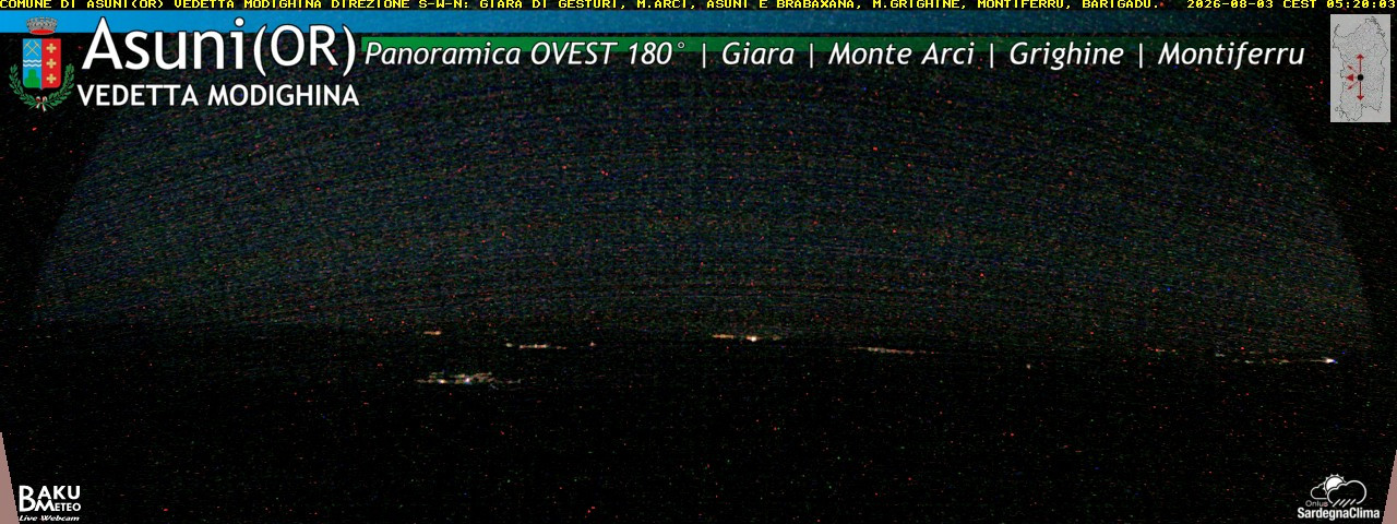 time-lapse frame, Asuni Ovest webcam