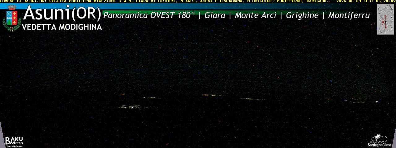 time-lapse frame, Asuni Ovest webcam