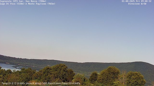 time-lapse frame, Caprarola San Rocco webcam