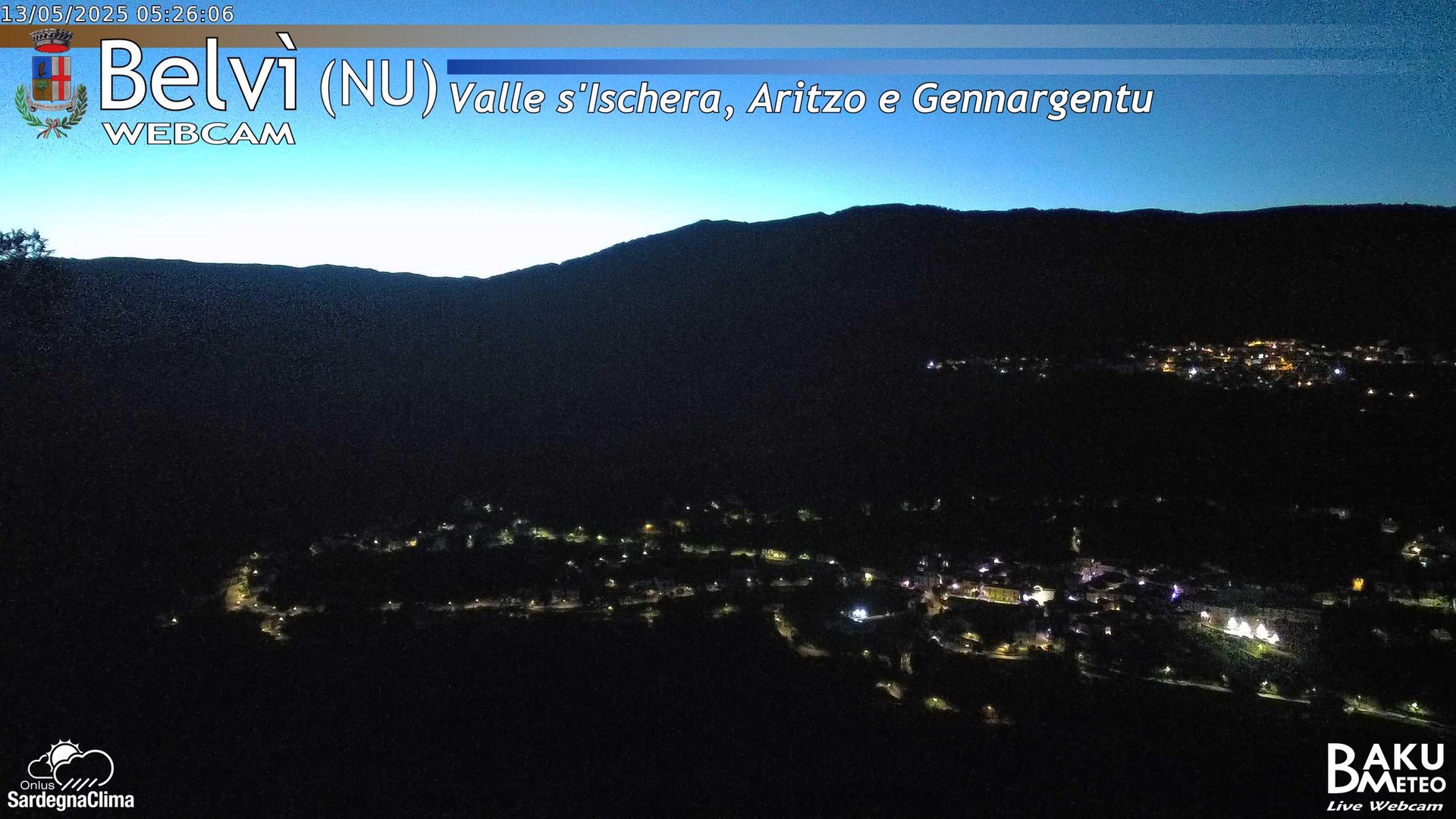 time-lapse frame, Belvì webcam
