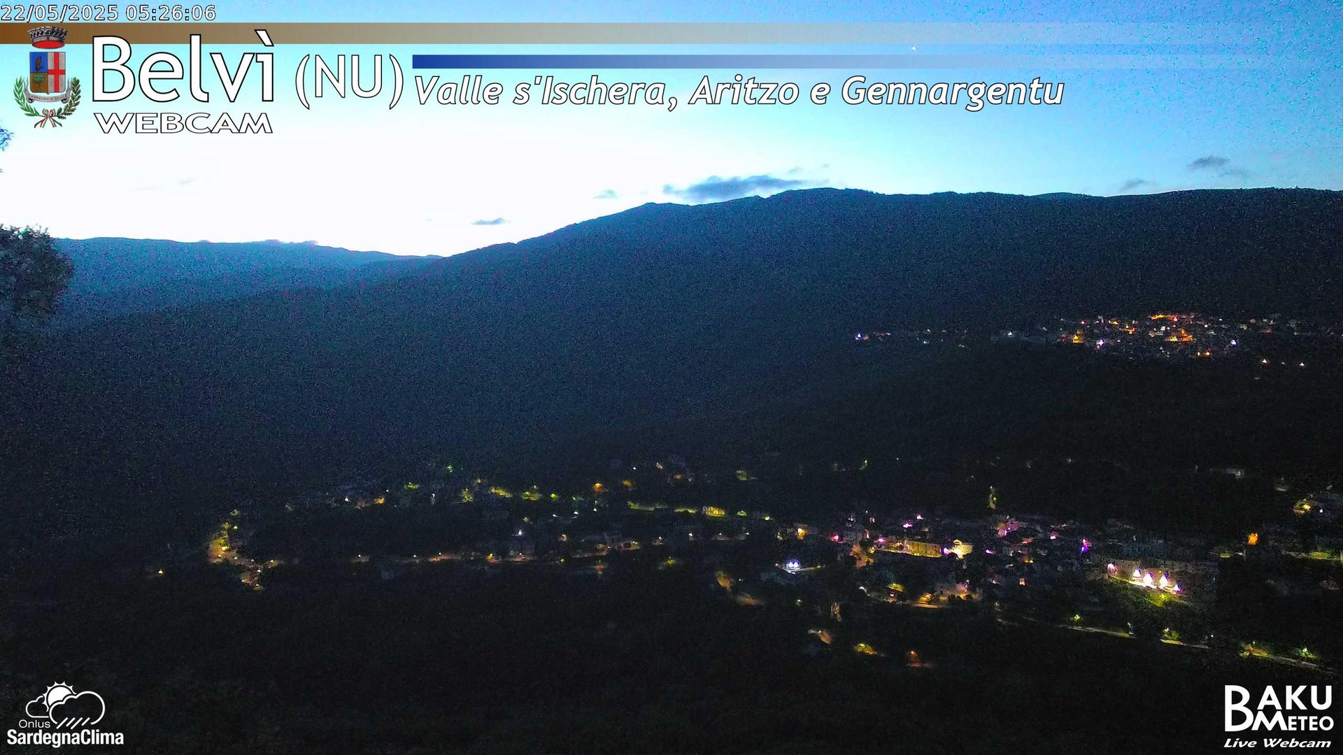time-lapse frame, Belvì webcam